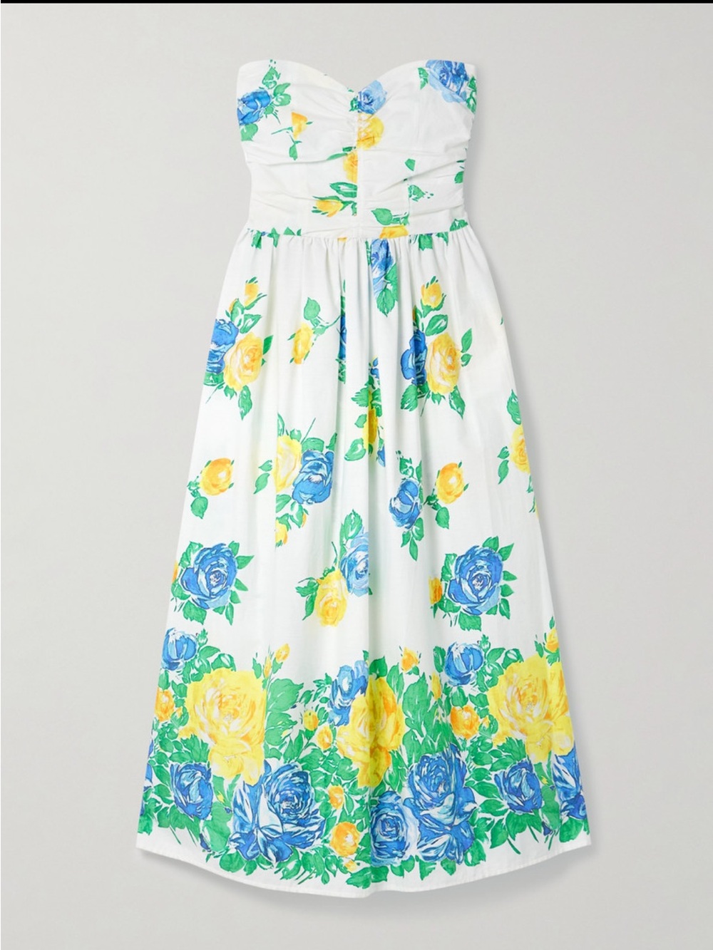 Strapless Floral Maxi Dress - NWT